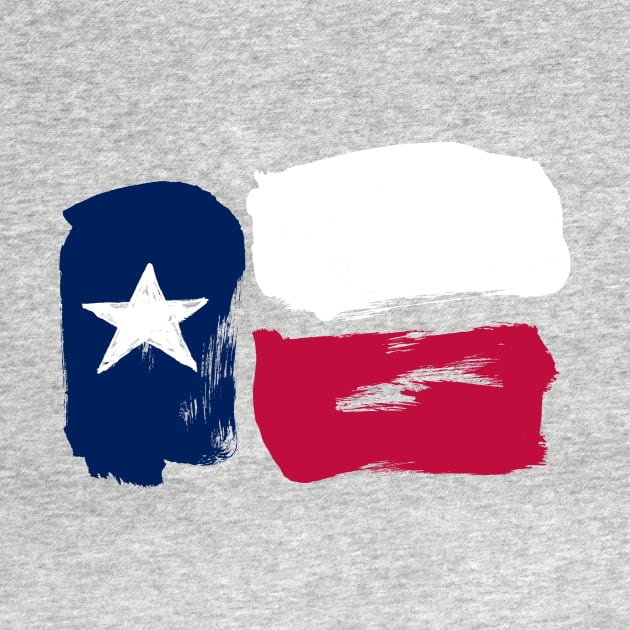 Texas Flag - Pencil Strokes by Nikokosmos
